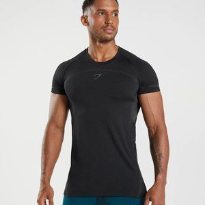 Gymshark Mens 315 SEAMLESS T-SHIRT Black XL